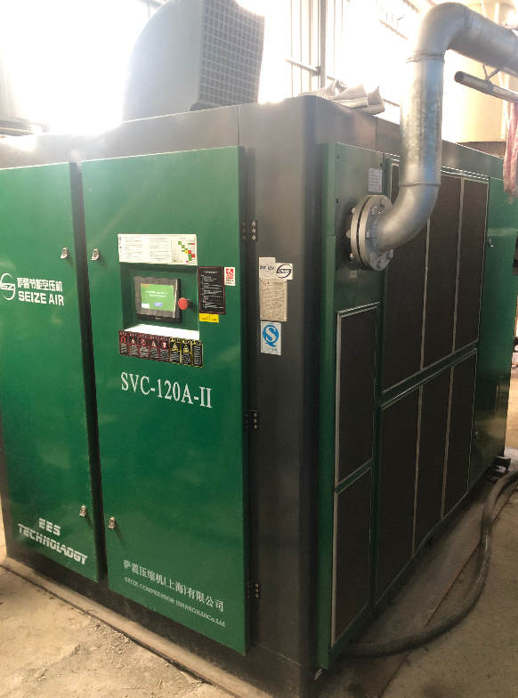 薩震節(jié)能空壓機(jī)產(chǎn)品質(zhì)量好,深受用戶的信賴!用戶空壓機(jī)站房圖